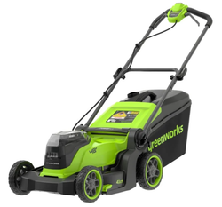 Газонокосилка аккумуляторная Greenworks GD24X2LM411 , 2х24V, 41 см, бесщеточная, (2520907)