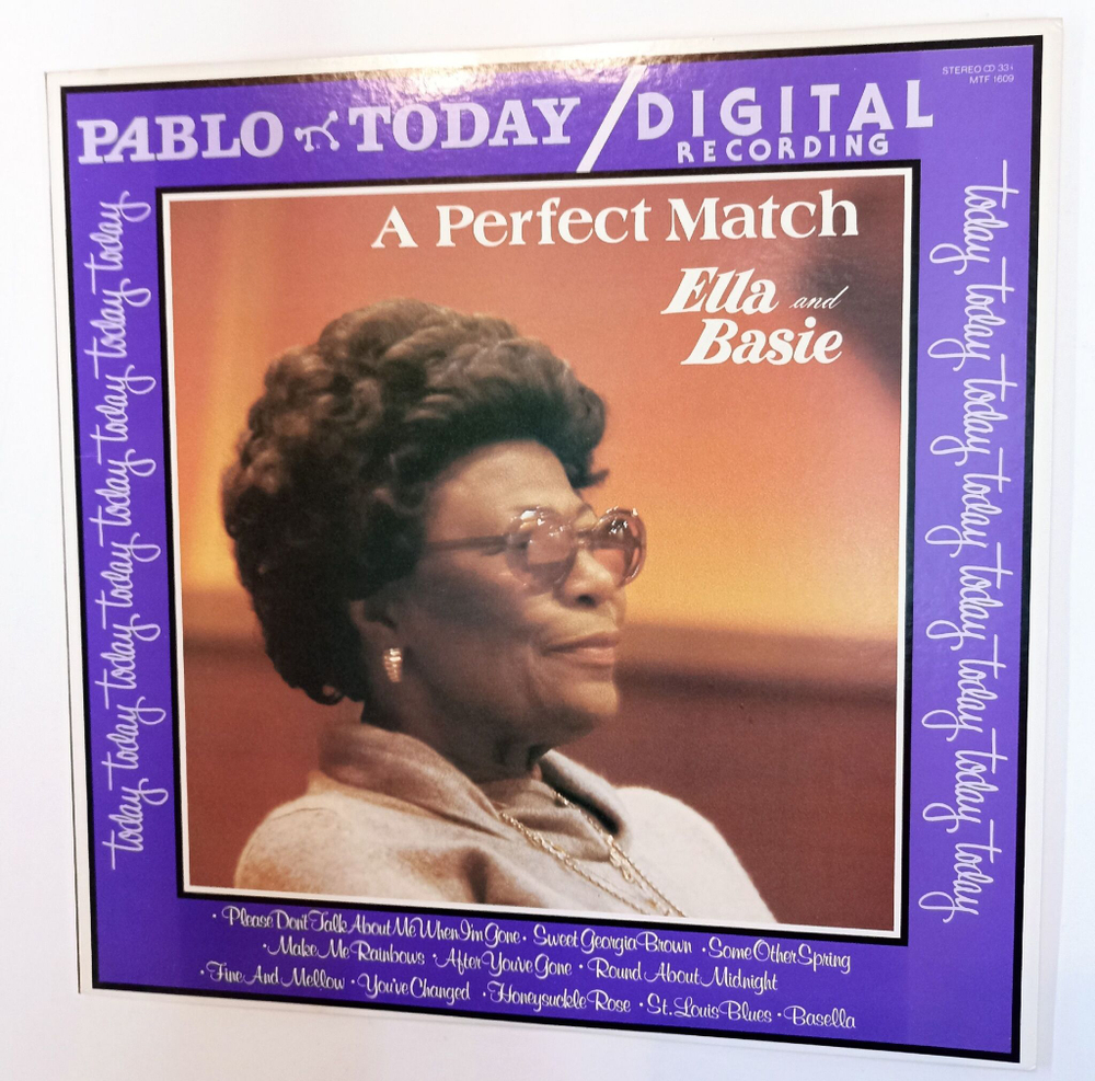 Винтажная виниловая пластинка LP Ella Fitzgerald And Count Basie A Perfect Match (Japan 1980)