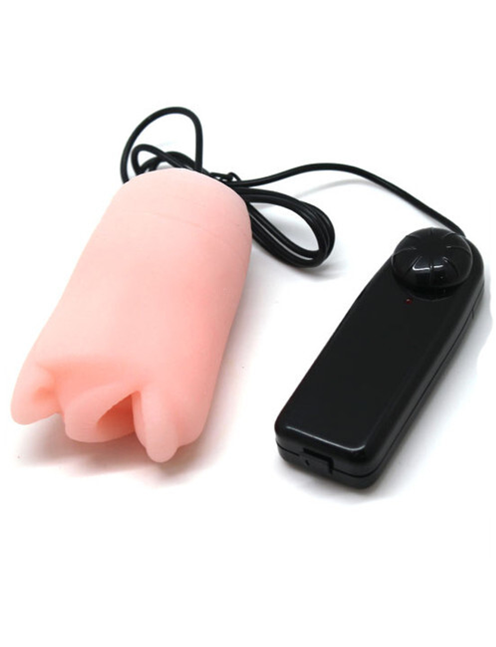 Мастурбатор-ротик из ультраскина с вибрацией Quake Hole (Цвет: телесный)