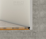 Плинтус PRO DESIGN 7067 MINI Белый Муар 2700мм