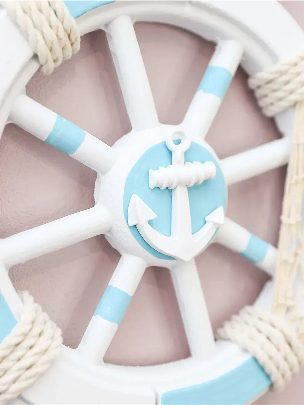 Декор для дома на стену "Штурвал" 34 см