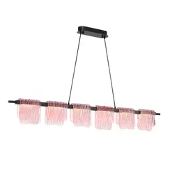 SL6021.403.36 Светильник подвесной ST-Luce черный/розовый LED 1*36W 3000K VOILE