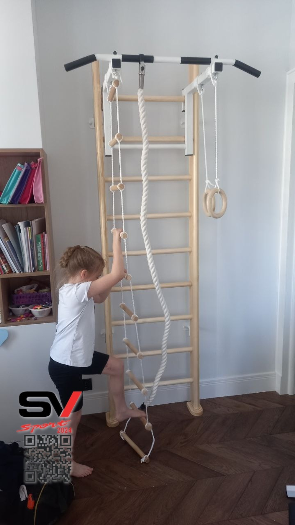 Монтаж шведской стенки Sv Sport в бетонные, кирпичные стены