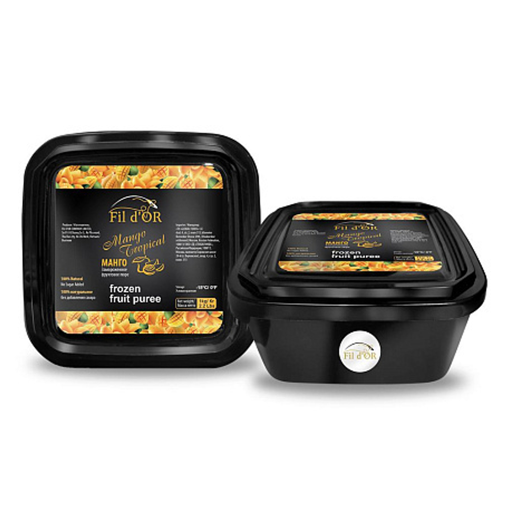 Пюре ананас без сахара 100% 1кг пл/конт FIL D'OR™ Вьетнам (FD6013) (КОД 55179) (-18°С)