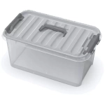 Контейнер для хранения с крышкой «MobiBox», цвет серый, 22*38*17см 10л