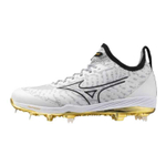 Low Top Upper Height Baseball Shoes Men"s White Gold