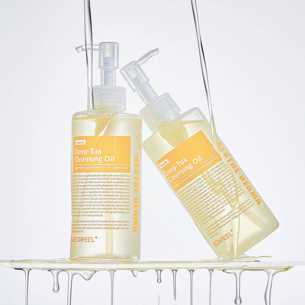 MEDIPEEL Витаминное гидрофильное масло с липосомами Vegan Vitamin Deep-Tox Cleansing Oil, 200 МЛ