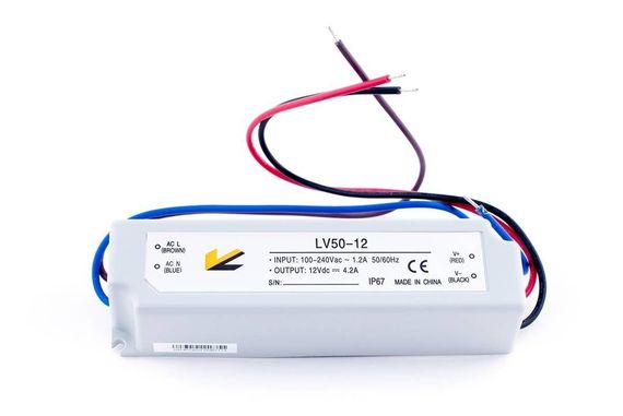 Блок питания SWG 12V 50W IP67 4A LV-50-12 000101