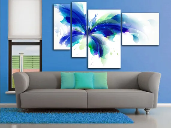 Модульная картина "Абстракция бабочки"