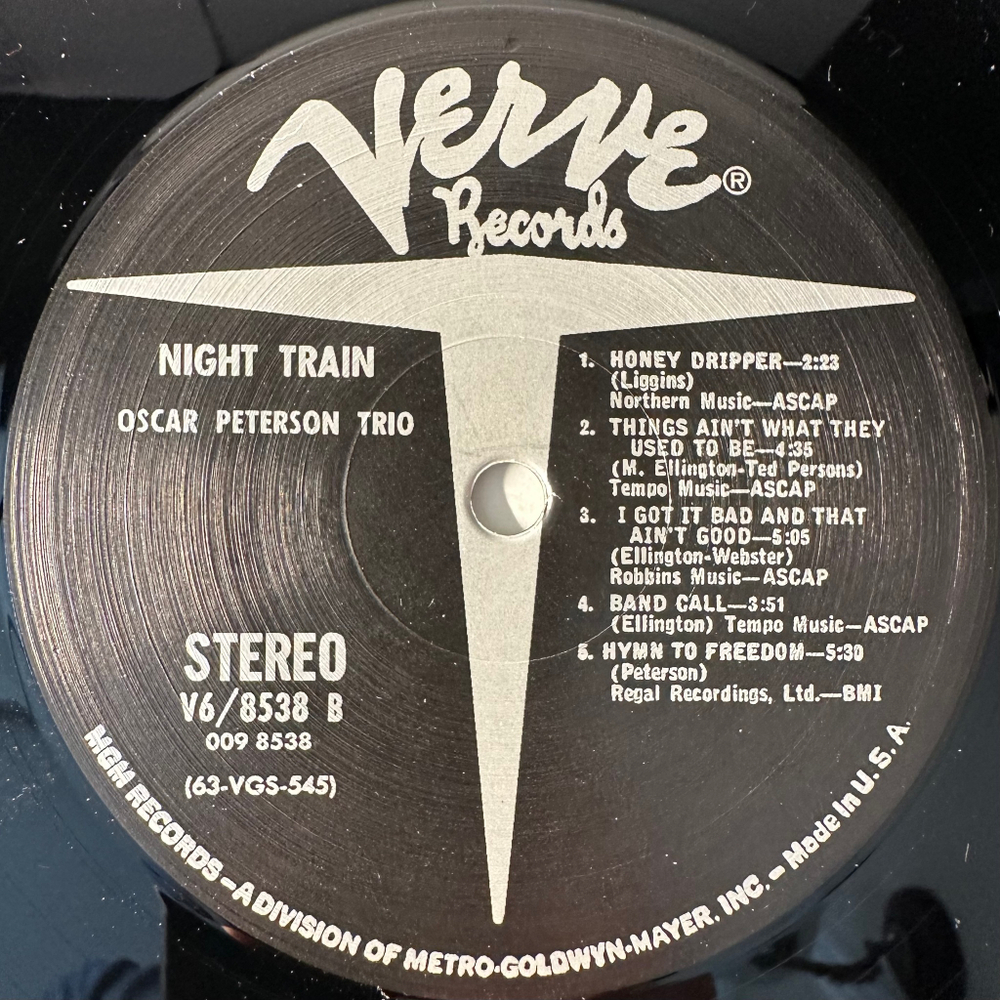 The Oscar Peterson Trio ‎– Night Train (США)