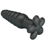 Черный анальный вибростимулятор Imron - 11 см. (Цвет: черный)