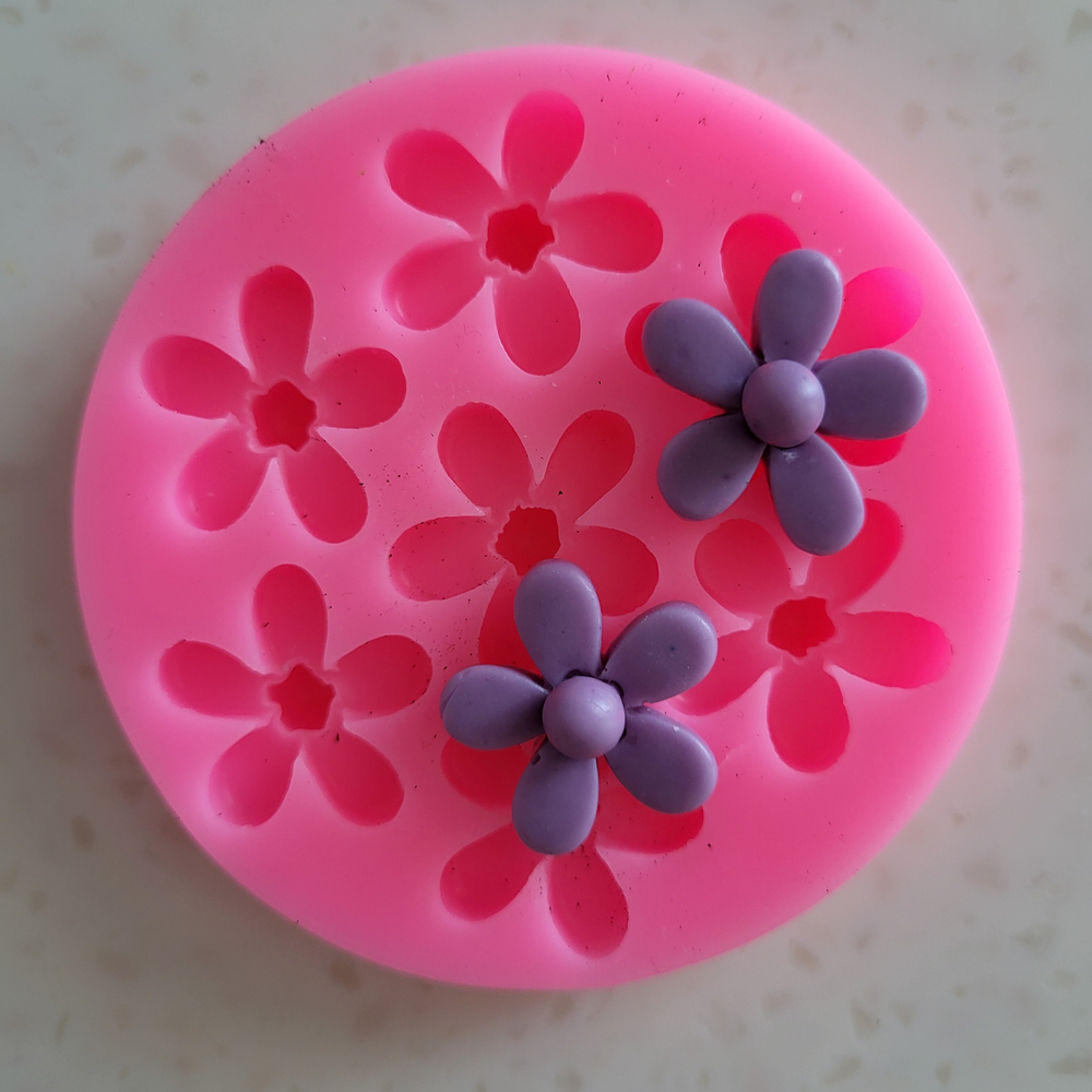 (Ликвидация) Молд Пятилистники мини 22 мм