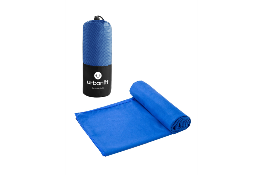 Полотенце спортивное охлаждающее Urbanfit, 50х100, микрофибра, синий