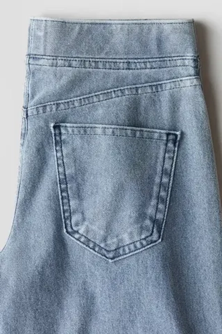 H&M Брюки широкого кроя, светло-синий