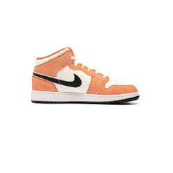Кроссовки Jordan 1 Mid SE GS "Orange Suede"