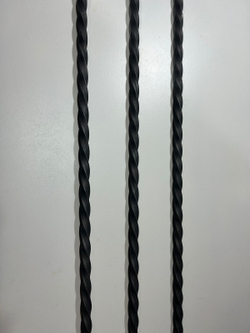 Кованый элемент торсион 1000мм квадрат полнотелый 14х14мм