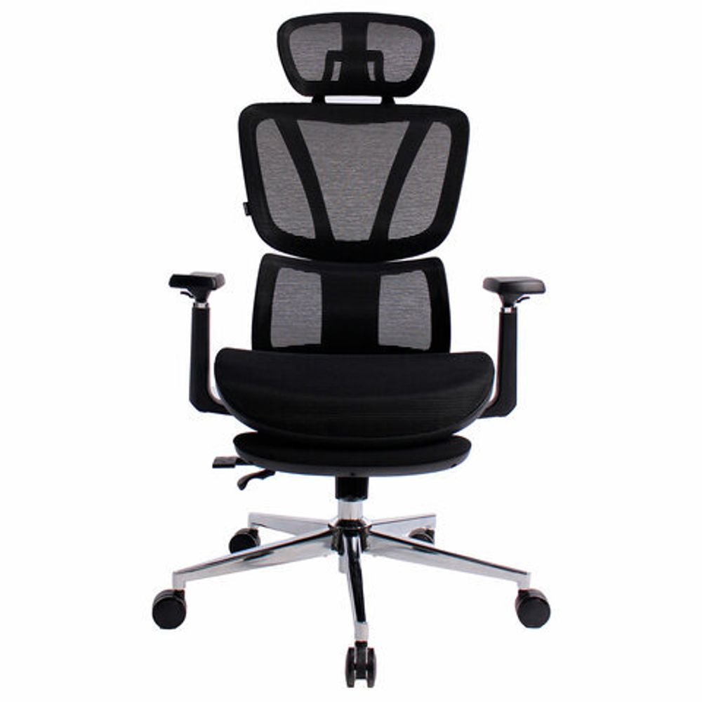 Кресло BRABIX PREMIUM "Evolution ER-700", подножка, слайдер, синхромеханизм, сетка, черное, 532947