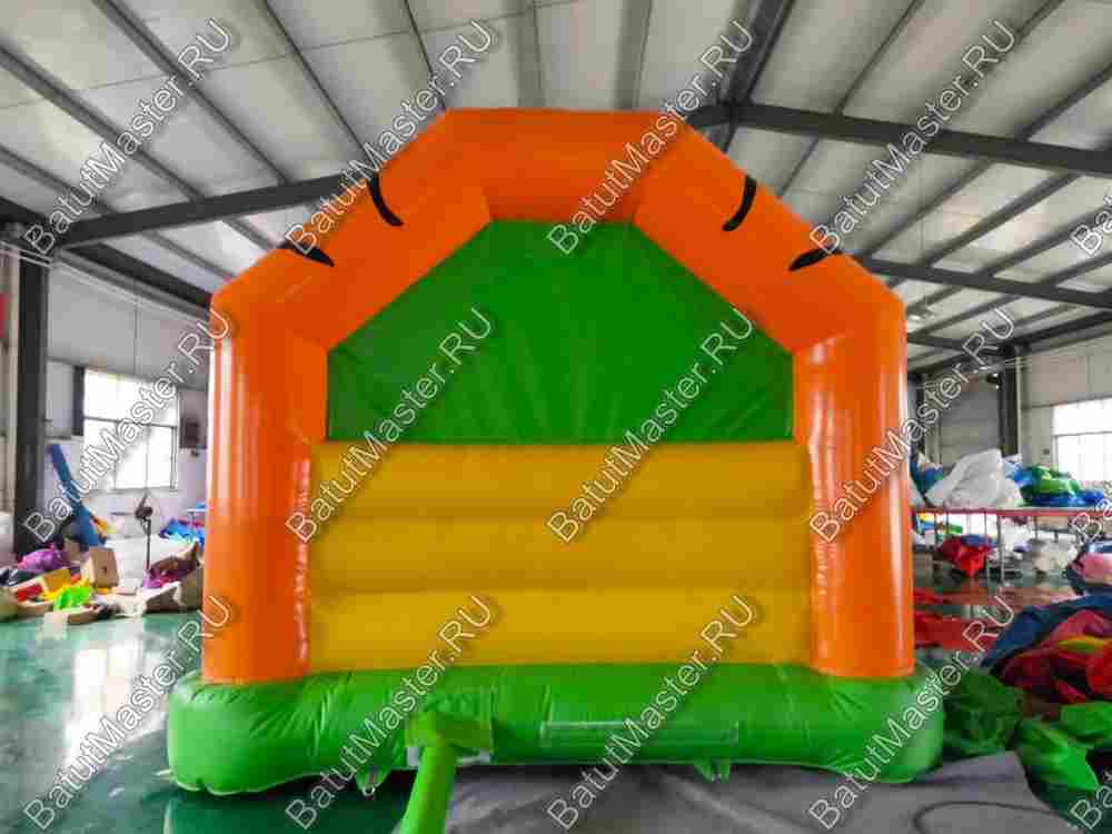 Детский надувной батут "Тигр на прогулке" с крышей