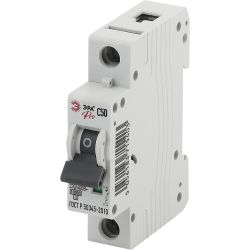 Автоматический выключатель ЭРА PRO NO-901-34 ВА47-100 1P 50А кривая C 10кА | Модульные автоматические выключатели