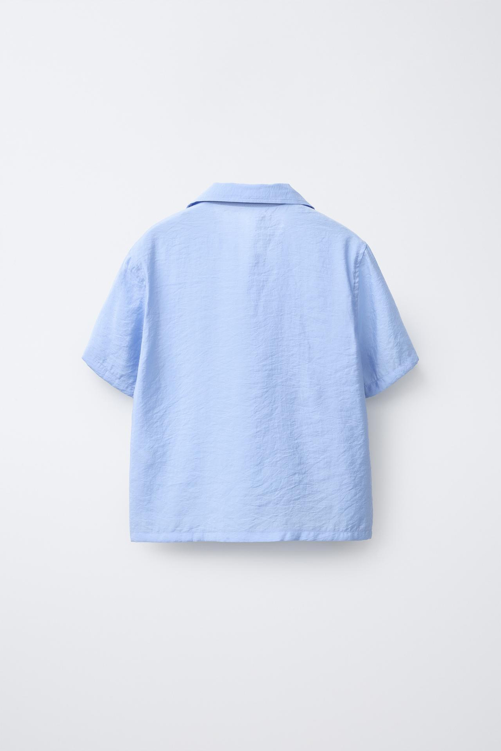 ZARA РУБАШКА ИЗ МОДАЛА, СИНИЙ