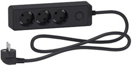 Удлинитель шнур 10м. 2х0,75 черный (сделано в РОССИИ)