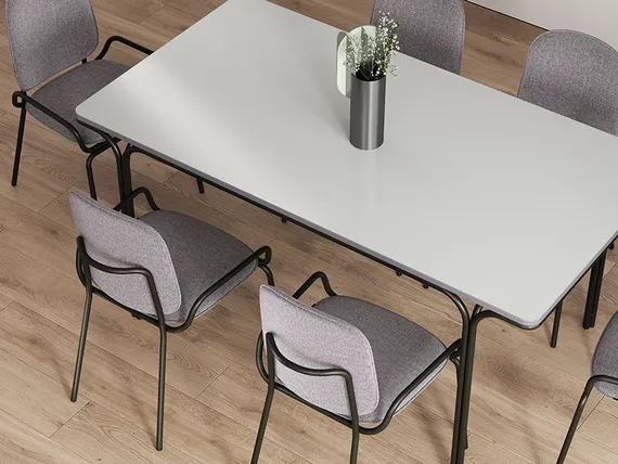 Стул Ror, Double Frame, серая рогожка