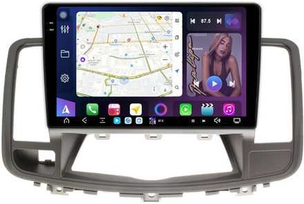 Магнитола для Nissan Teana J32 2008-2013 (ШГУ монохром) - FarCar XXL1076M-A монитор 10.36" 2K QLED на Android 14, TS20, 8+256Гб, CarPlay, 4G SIM-слот