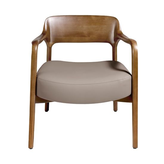 Кресло LC17088 /5082 из экокожи с каркасом из ясеня Испания