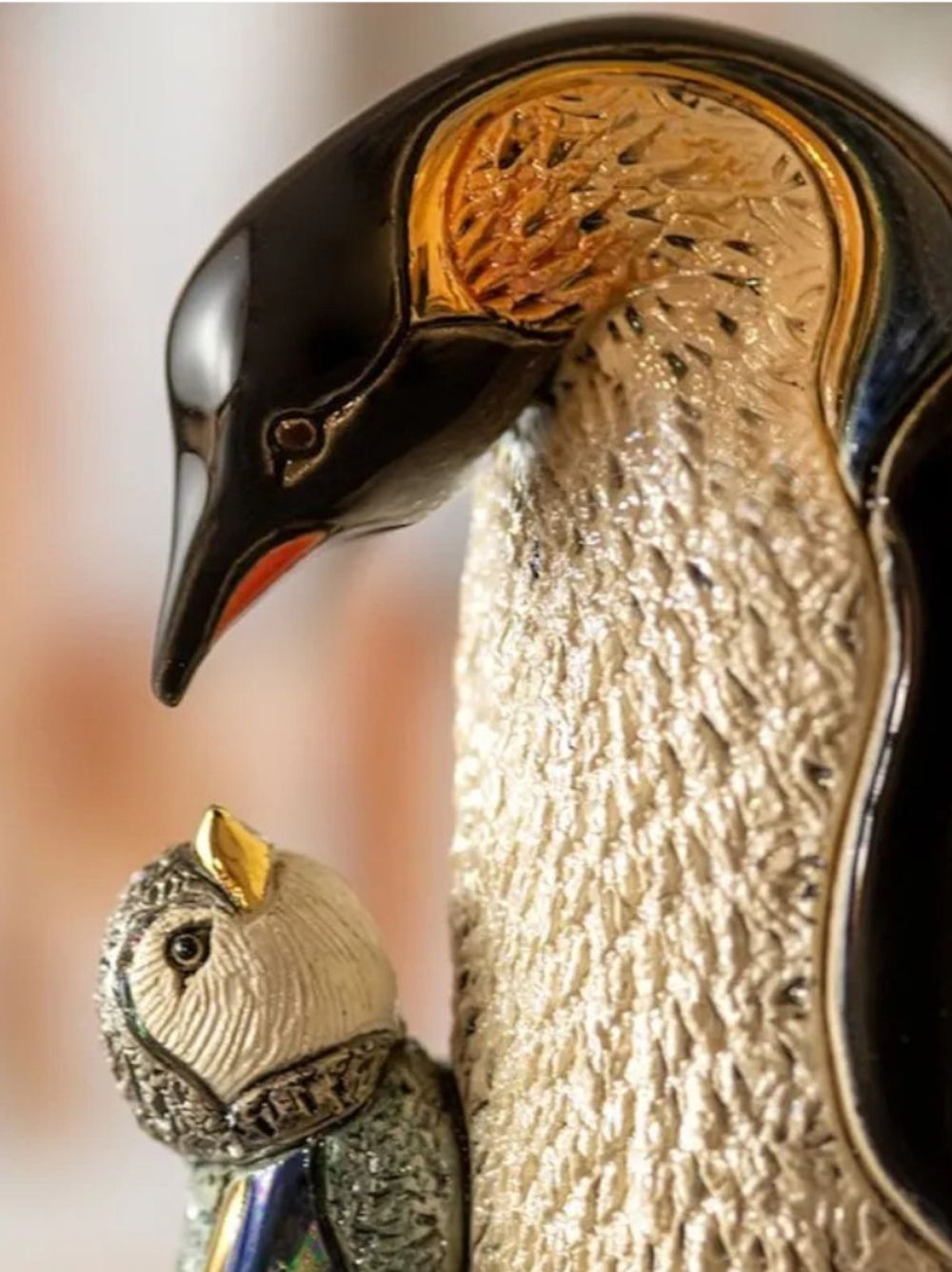 De Rosa Rinconada Статуэтка Пингвин с пингвиненком