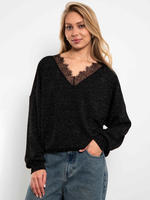 Джемпер Блеск (черный с люрексом)