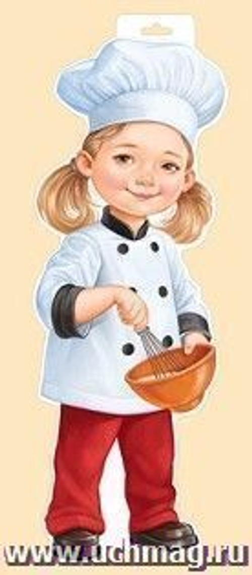 Плакат "Девочка-повар"