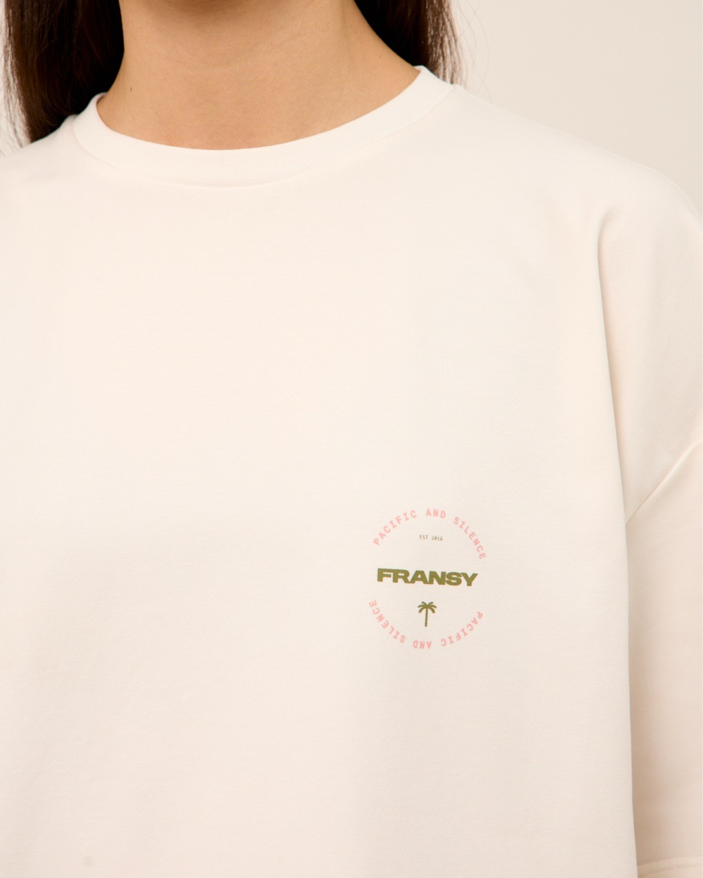 Футболка 05, ТИШИНА И УМИРОТВОРЕНИЕ, розово-зеленая