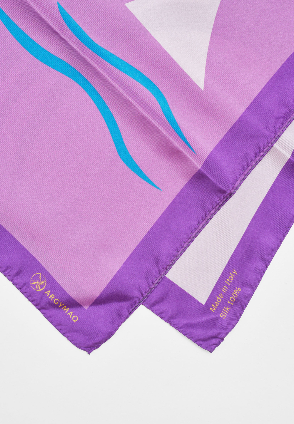 Шелковый платок AQQU VIOLET 70x70