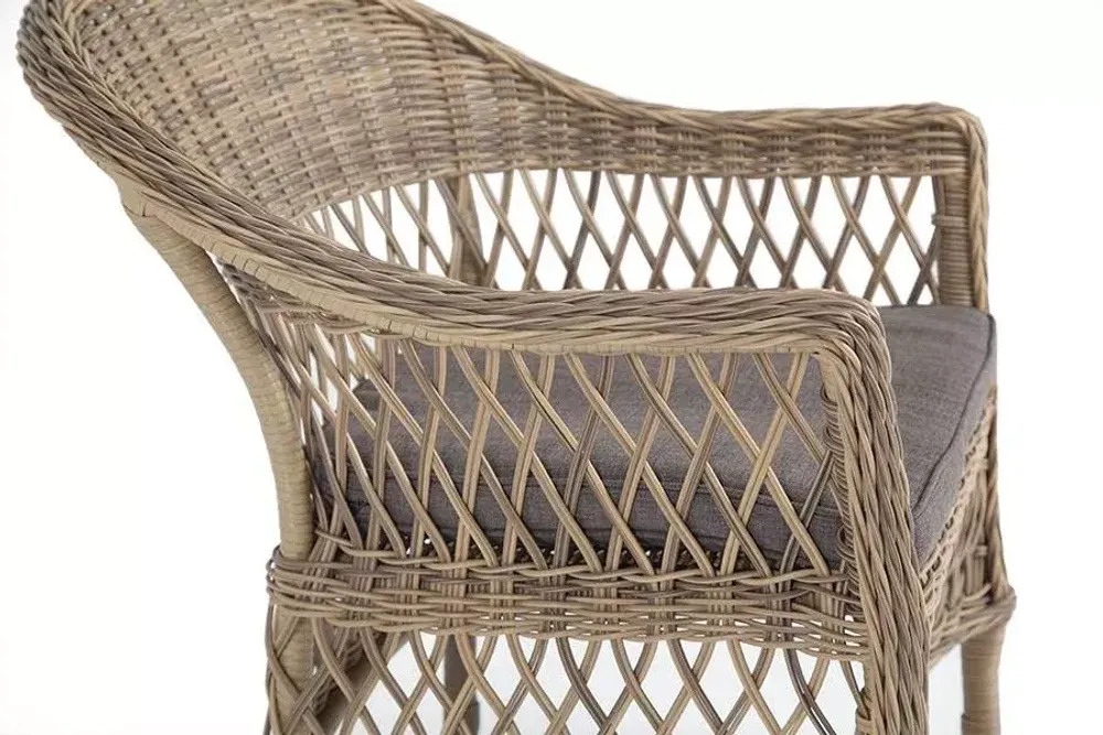 "Сицилия" плетеный стул из искусственного ротанга, цвет соломенный