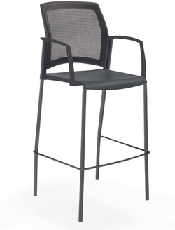 Rewind стул барный со спинкой-сеткой
