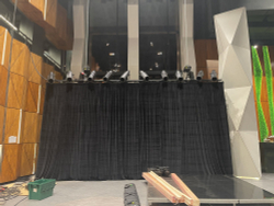 Pipe and Drape DGS - НЕГОРЮЧАЯ Ткань ЗАНАВЕС велюр черный 5,2х2,6м