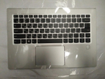 Верхняя панель с клавиатурой (топкейс) для ноутбука Lenovo Yoga 910-13IKB FingerPrint, серая, с подсветкой, раскладка - русская (5CB0M35084)