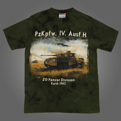 Футболка Танк PzKpfw IV Aust H 20 Pancer Division KURSK 1943