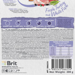 Сухой корм для взрослых кошек с белой рыбой и индейкой Cat Anti-Hairball BRIT CARE 0,4кг