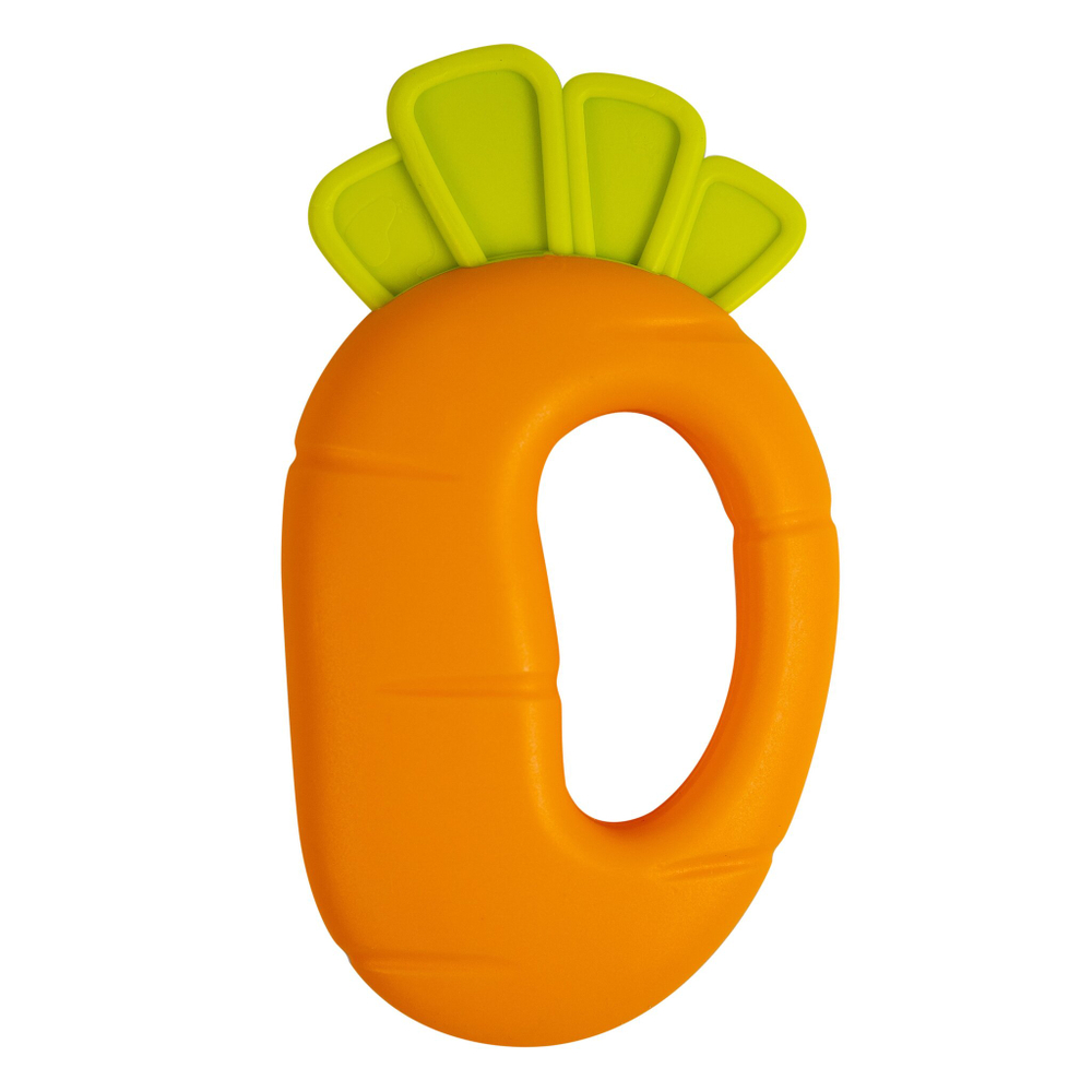 Погремушка "Морковочка" 1 шт ПОМА с 3 месяцев