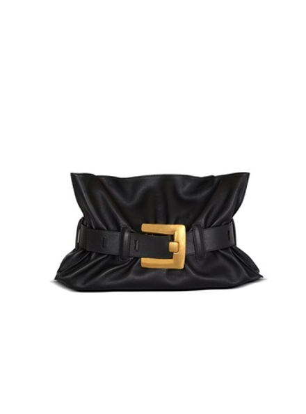 Balmain Сумка Anthem Medium из телячьей кожи, черный
