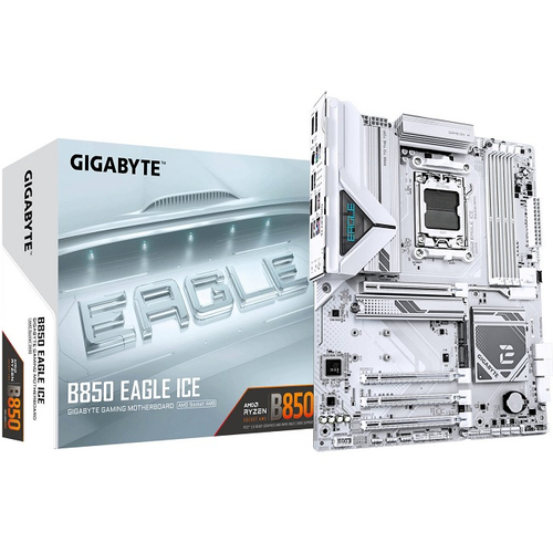 Материнская плата GIGABYTE B850 EAGLE ICE (AM5/AMD B850/4xDDR5/4xPCI-Ex16/3xM.2/SB7.1/Wi-Fi/BT/GLAN/DP/HDMI/ATX)