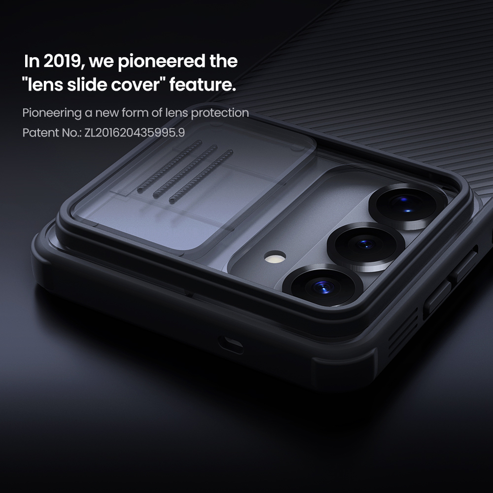 Чехол прозрачный тонированный для Samsung Galaxy S26, серия CamShield Pro (защитная сдвижная шторка для камеры) от Nillkin