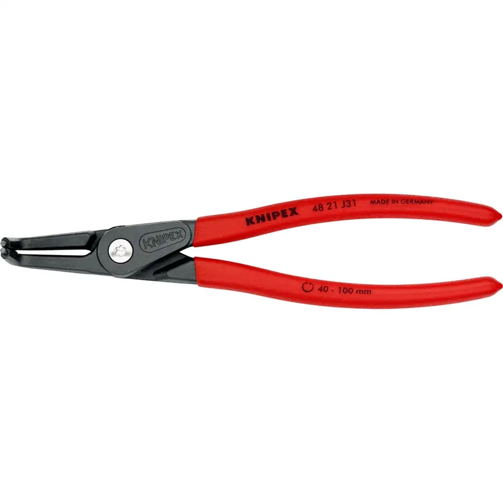 Прецизионные щипцы для стопорных колец черненая 210 мм Knipex 48 21 J31