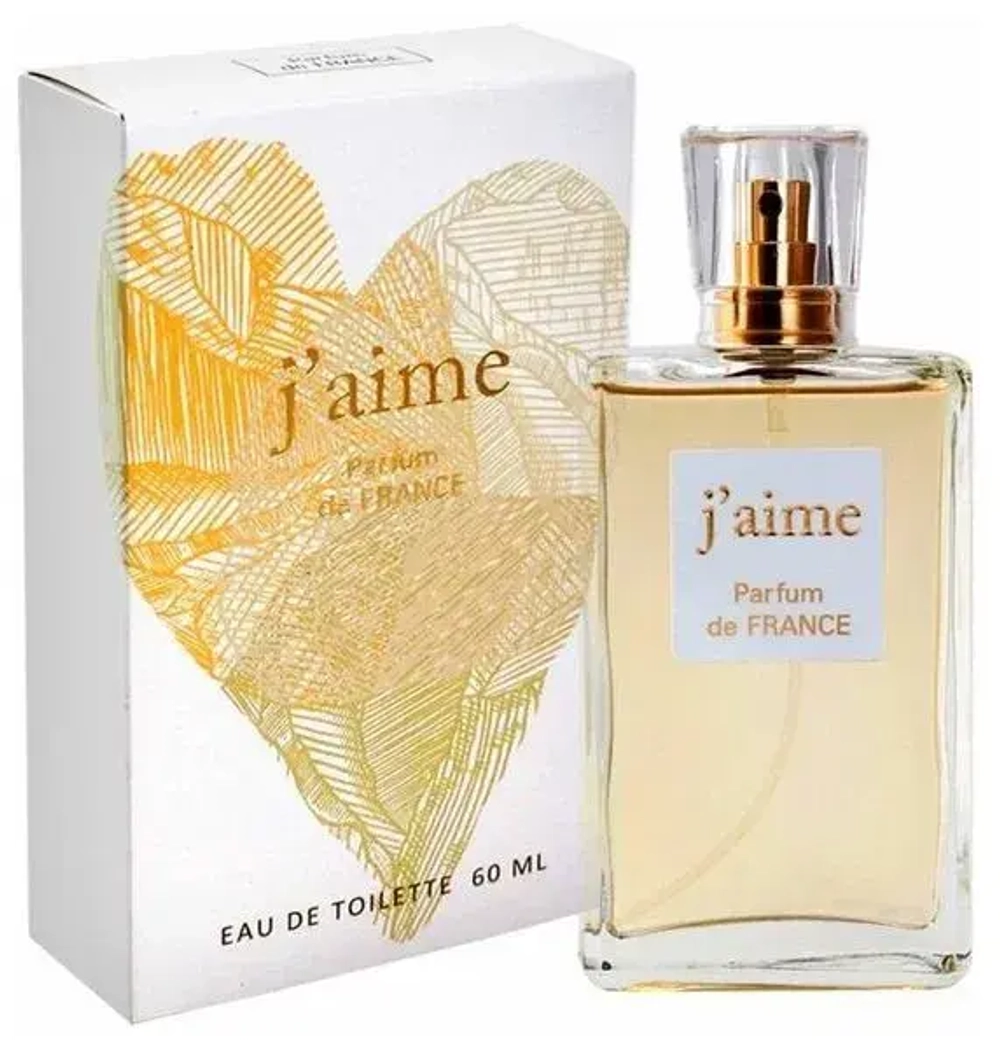 Туалетная вода для женщин Parfum de FRANCE "JAIME" 60мл Россия