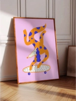 постер 30х40 см интерьерный на стену без рамок