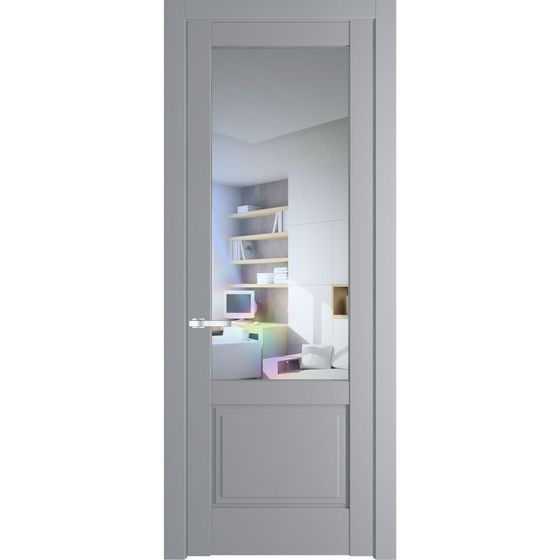 Межкомнатная дверь эмаль Profil Doors 3.2.2PD смоки остеклённая