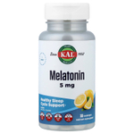 KAL, мелатонин, со вкусом лимона, 5 мг, 30 пастилок