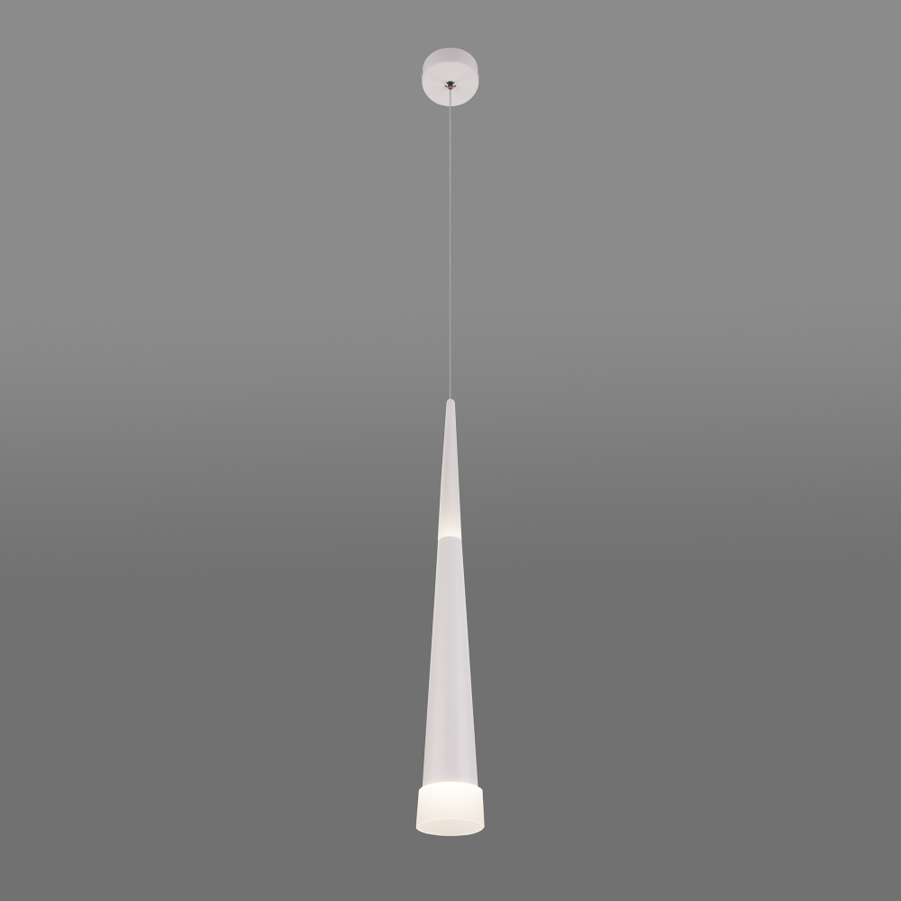 Подвесной светодиодный светильник DLR038 7+1W 4200K белый матовый