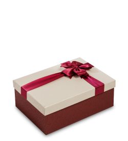 WG-50/2-A Коробка подарочная «Прямоугольник» цв.бордов/беж.